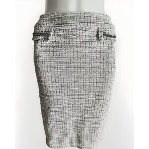 Soho Apparel Skirt Womens Small Gray Tweed Stretch Pencil Career Casual